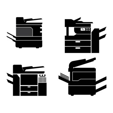 Makine simgesi, logo vestor illüstrasyon tasarımı