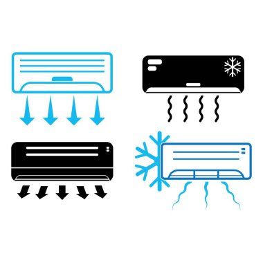 Klima logosu illüstrasyon izole vektör işareti