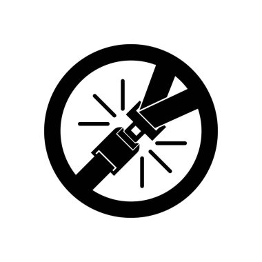 seat belt icon vector illustration symbol design