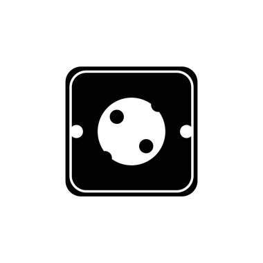 düz tasarım içinde uzatma kablosu basit vektör çizimi