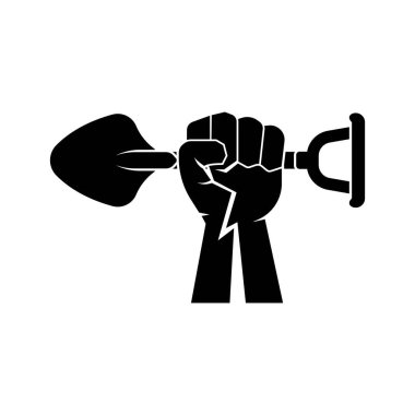 Kürek vektör resimli logo şablonu.