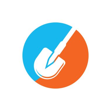 Kürek vektör resimli logo şablonu.