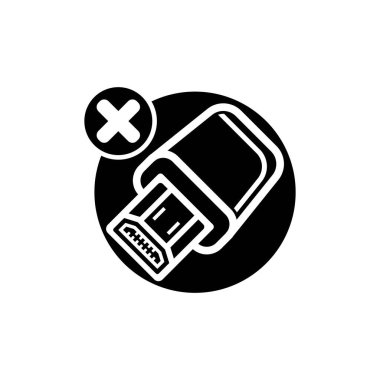 hdmi port çizgisi simge vektörü. hdmi port işareti. izole edilmiş çizgi simgesi siyah illüstrasyon