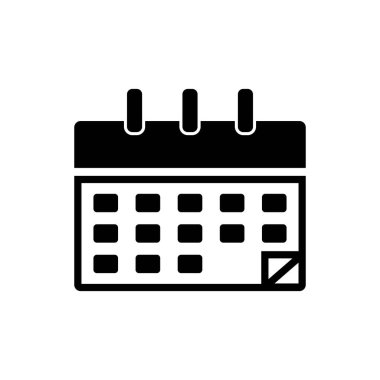 Takvim logo tasarım vektörü çizimi