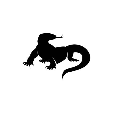 Komodo logo ikonu tasarım vektör çizimi