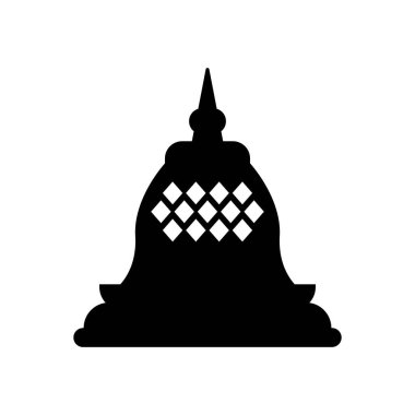 Tapınak logo vektör illüstrasyon ikonu tasarımı.