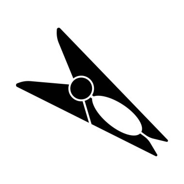 Çamaşır ipi simgesi, logo illüstrasyon tasarım şablonu.