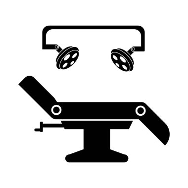 Cerrahi lamba sembolü simgesi, vektör çizim şablonu