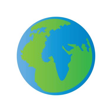 Gezegen sembolü simgesi, logo vektör çizim şablonu