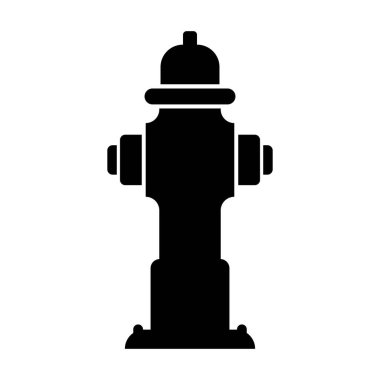 Yangın musluğu sembolü simgesi, logo vektör çizim şablonu