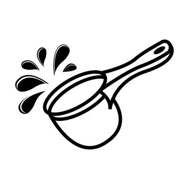 Su Dipper sembolü simgesi, logo vektör illüstrasyon tasarım şablonu