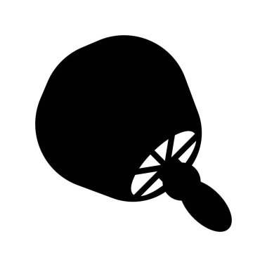 El bilgisayarı fan simgesi logo vektör tasarım şablonu