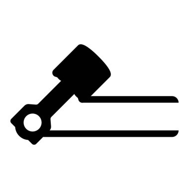 Piston simgesi logo vektör çizim şablonu