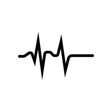 Ses Dalgası Illustration Logo Simgesi Vektör Şablonu