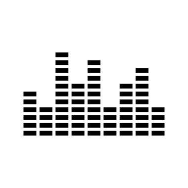 Ses Dalgası Illustration Logo Simgesi Vektör Şablonu