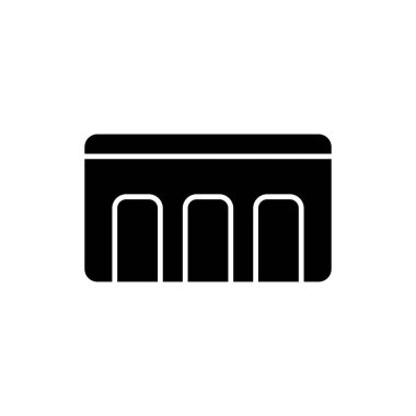 Stil köpük beslenme çantası ikonu vektör illüstrasyon tasarımı