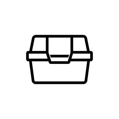 Stil köpük beslenme çantası ikonu vektör illüstrasyon tasarımı