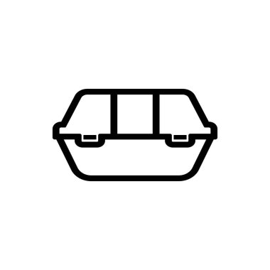 Stil köpük beslenme çantası ikonu vektör illüstrasyon tasarımı