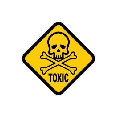 Kimyasal tehlike simgesi, çevre madde uyarı vektör çizimi için tehlikelidir