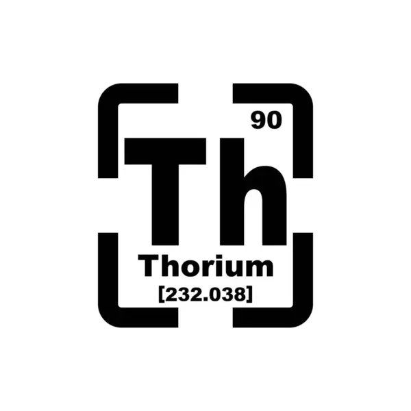 stock vector Thorium chemistry icon,chemical element in the periodic table