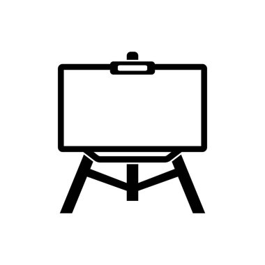 Tebeşir tahtası simgesi logo simgesi, vektör illüstrasyon tasarımı