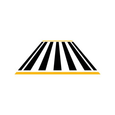 Zebra çapraz ikon vektör çizimi tasarımı