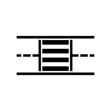 Zebra çapraz ikon vektör çizimi tasarımı