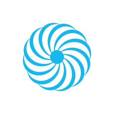 Fan logo simgesi, vektör illüstrasyon şablon tasarımı