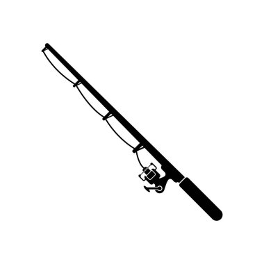 Balıkçılık logosu tasarım vektörü çizimi