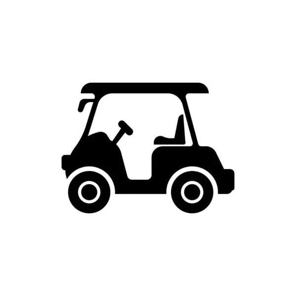 Golf otomobili logo tasarım vektör çizim şablonu
