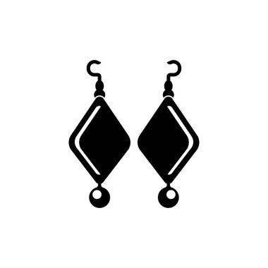 Mücevher logo simgesi, tasarım vektör çizim şablonu