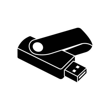 USB veri transferi logo vektör şablonu