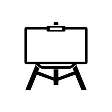 Tebeşir tahtası simgesi logo simgesi, vektör illüstrasyon tasarımı