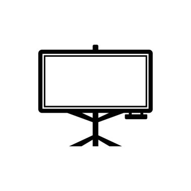 Tebeşir tahtası simgesi logo simgesi, vektör illüstrasyon tasarımı