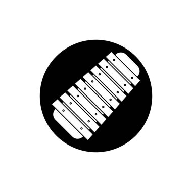 Angklung simge vektör çizim şablonu tasarımı