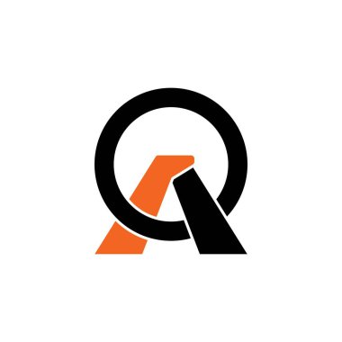 Harf A sembol logo simgesi, tasarım vektör illüstrasyon şablonu