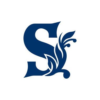S harfi Logo iş şablonu vektör simgesi