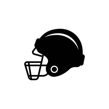 Rugby kask vektör illüstrasyon sembolü tasarımı