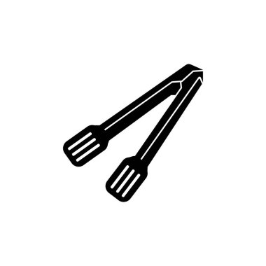 Gıda maşası simge vektör çizim şablonu