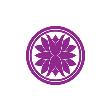 Safran logo vektörü, çiçek safranı logo tasarım şablonu