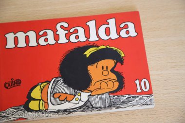 Arjantinli çizer Quino 'nun Mafalda karakterinin çizgi romanı..