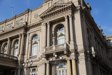 Buenos Aires, Arjantin 'deki Teatro Coln cephesinin ayrıntıları