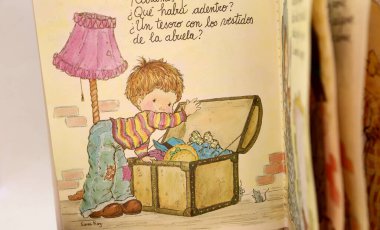Sarah Kay 'in klasik çizimleriyle çocuk kitabı.
