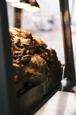 Lezzetli yiyeceklerin yakın görüntüsü