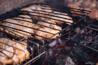 Tatil sırasında fırında pişmiş tavuk.