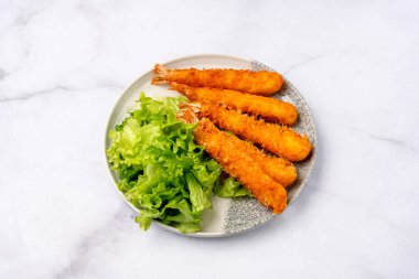 Tempura karidesi, geleneksel Japon yemeği.