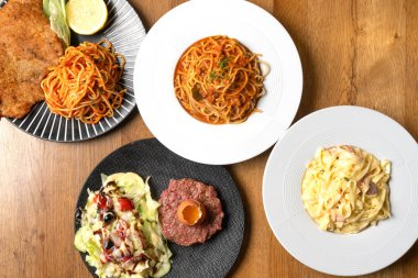 İtalyan yemekleri çeşitleri.