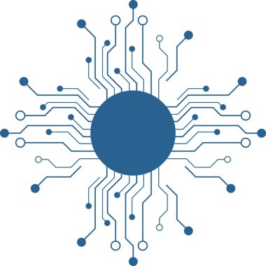 Devre Teknolojisi Vektör İllüstrasyonu