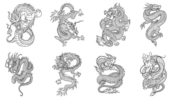 Ejderha, Çin ejderhası, Japon ejderhası.