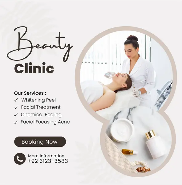 Bej Minimalist Güzellik Kliniği Instagram Postası